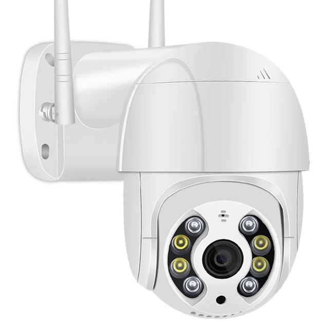 5MP Mini PTZ Wifi Camera H.265 Auto Tracking ONVIF Wireless IP Camera 4xDigital Zoom AI Human Detection Dual Light Source ICSEE|Surveillance Cameras - Frontier General Hardware