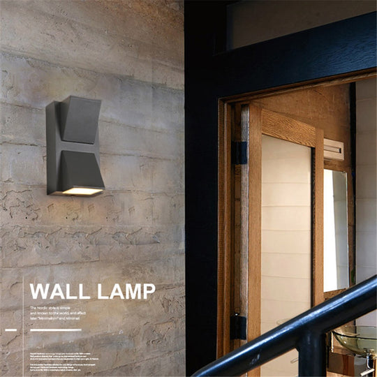Outdoor Waterproof Wall Lamp 5W 6W 15W Modern Creative LED Garden Gate Terrace Balcony Light Frontier General Hardware