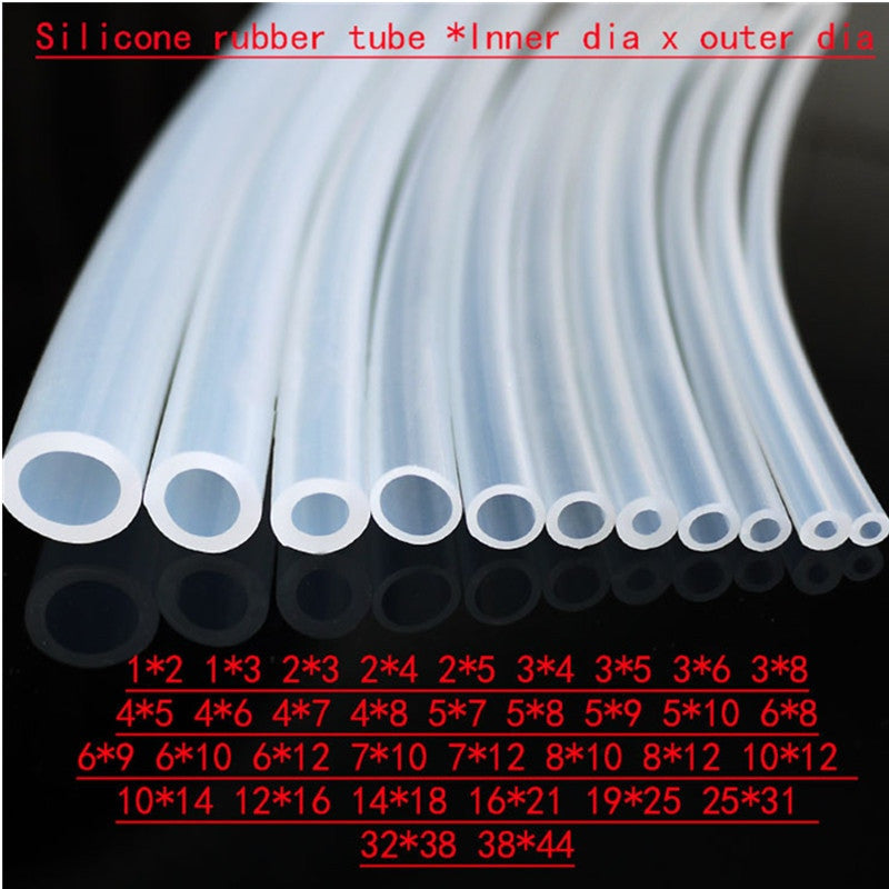 5m Silicone rubber tube 6x8 6x9 6x10 6x12 7x10 7x12 8x10 8x12 10x12 10x14 12x16 14x18 mm transparent clear pipe Hose plumbing|Sealing Strips - Frontier General Hardware