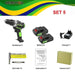 21V Screwdriver cordless Electric Drill Mini Wireless Power Drill Lithium Ion Battery Screwdriver Power Tools 3/8 In Chuck|Electric Drills