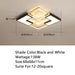 Chandelier For Living Room Bedroom Study Room Dimmable 110V 220V White+Black Crystal Ceiling Chandelier - Frontier General Hardware