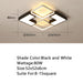Chandelier For Living Room Bedroom Study Room Dimmable 110V 220V White+Black Crystal Ceiling Chandelier - Frontier General Hardware