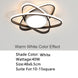 Chandelier For Living Room Bedroom Study Room Dimmable 110V 220V White+Black Crystal Ceiling Chandelier - Frontier General Hardware