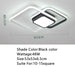 Chandelier For Living Room Bedroom Study Room Dimmable 110V 220V White+Black Crystal Ceiling Chandelier - Frontier General Hardware