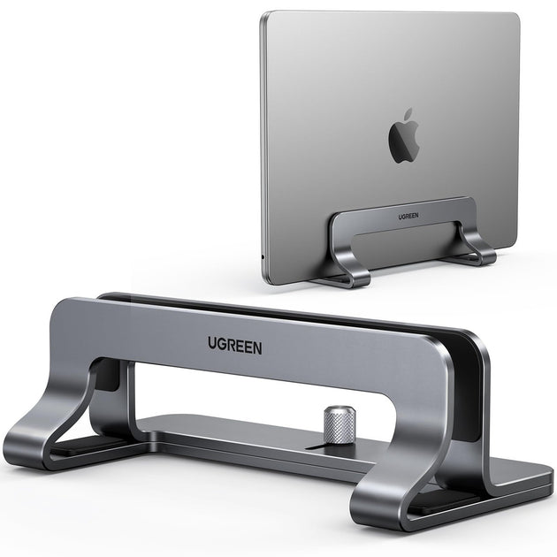 UGREEN Vertical Laptop Stand Dual Slot Aluminum Foldable Holder For MacBook Air Pro Tablet Frontier General Hardware
