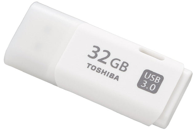 TOSHIBA White U301 USB 3.0 32GB Mini Memory Stick Pendrive - Frontier General Hardware