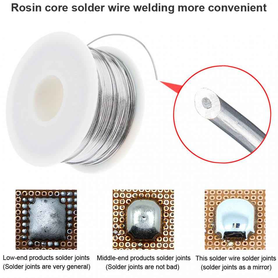63/37 C 1 100g High Purity Rosin Core Solder Tin Lead Wire Reel for Electric Soldering Iron 0.6mm 0.8mm 1.0mm 1.2mm 1.5m 2.0mm|Welding Wires