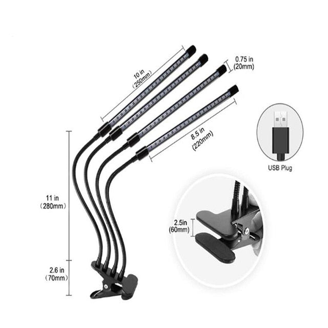 Yabstrip LED Grow Light 5V USB led Plant lamps Full Spectrum Phyto Lamp For indoor Vegetable Flower seedling fitolampy|LED Grow Lights - Frontier General Hardware