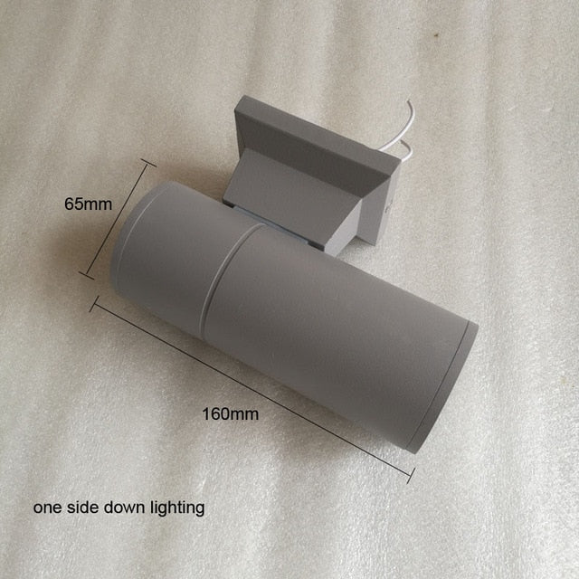 Up Down Outdoor Wall Light Black Gray 10W Waterproof 65 * 160mm Garden Porch Led Lamp Aluminum IP65|lamp outdoor|led outdoor lampled wall outdoor - Frontier General Hardware