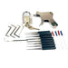 Locksmith Lock Gun with Transparent Practice Locks Broken Key Extractor Pick Tool Set
