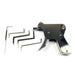 Locksmith Lock Gun with Transparent Practice Locks Broken Key Extractor Pick Tool Set