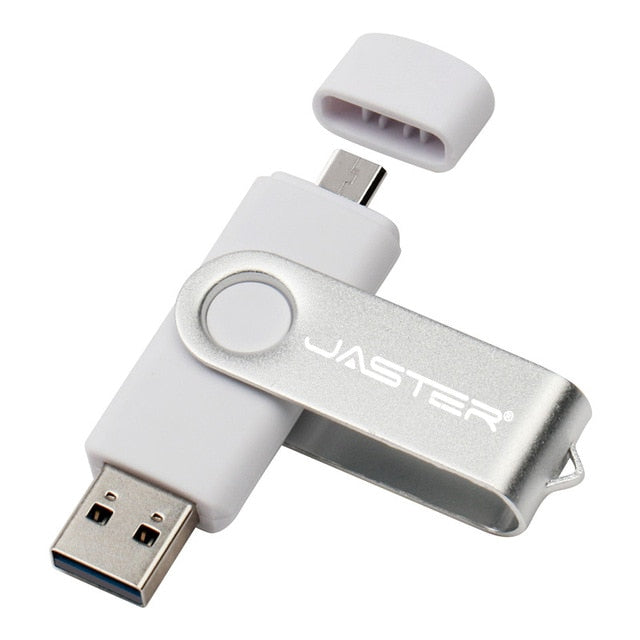JASTER High Speed OTG USB Flash Drive 128gb Pen Drive 64gb 32gb 16gb Pendrive 2 in 1 Micro Usb Stick for Android SmartPhone|USB Flash Drives - Frontier General Hardware