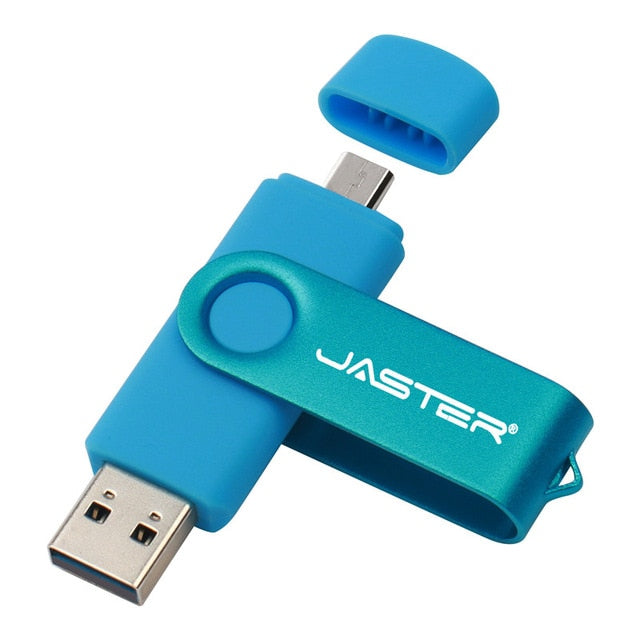 JASTER High Speed OTG USB Flash Drive 128gb Pen Drive 64gb 32gb 16gb Pendrive 2 in 1 Micro Usb Stick for Android SmartPhone|USB Flash Drives - Frontier General Hardware