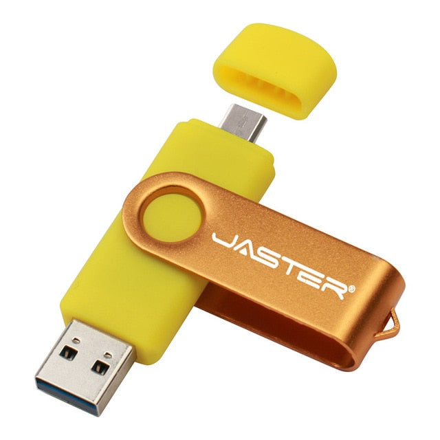 JASTER High Speed OTG USB Flash Drive 128gb Pen Drive 64gb 32gb 16gb Pendrive 2 in 1 Micro Usb Stick for Android SmartPhone|USB Flash Drives - Frontier General Hardware