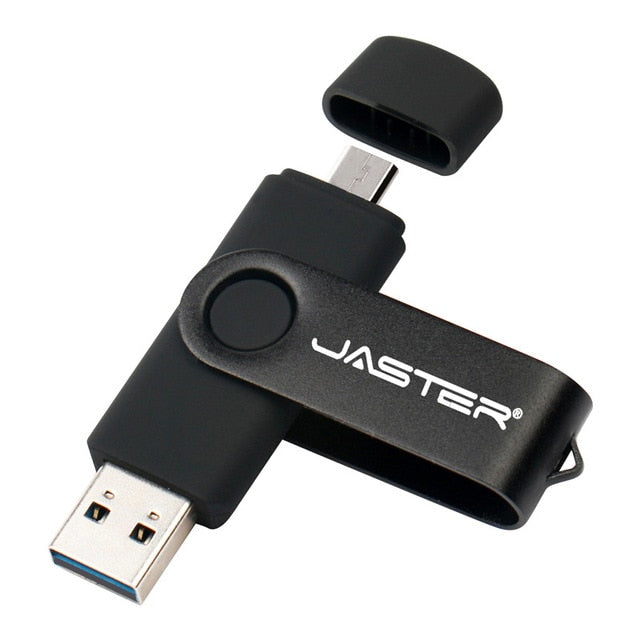 JASTER High Speed OTG USB Flash Drive 128gb Pen Drive 64gb 32gb 16gb Pendrive 2 in 1 Micro Usb Stick for Android SmartPhone|USB Flash Drives - Frontier General Hardware