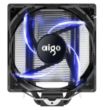 Aigo 120mm 4pin CPU fan CPU Cooler 4 Heatpipes CPU Cooler Radiator for AMD Intel 775/115/AM3/AM4 Blue LED Silent CPU Cooling fan|Fans & Cooling - Frontier General Hardware