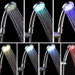 7 Color LED Shower Head No LED Rainfall Changing Shower Head pressure Automatic Waterfall Shower Single Bathroom Showerhead|Shower Heads| - Frontier General Hardware