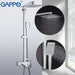 GAPPO Shower System bathroom shower faucet tap bath mixer bathtub faucet set waterfall shower set chrome rain shower head|Shower System| - Frontier General Hardware