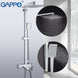 GAPPO Shower System bathroom shower faucet tap bath mixer bathtub faucet set waterfall shower set chrome rain shower head|Shower System| - Frontier General Hardware
