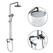 GAPPO Shower System bathroom shower faucet tap bath mixer bathtub faucet set waterfall shower set chrome rain shower head|Shower System| - Frontier General Hardware