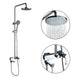 GAPPO Shower System bathroom shower faucet tap bath mixer bathtub faucet set waterfall shower set chrome rain shower head|Shower System| - Frontier General Hardware
