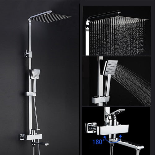 FRAP bathroom shower faucet set bathtub faucets shower mixer tap Bath Shower taps rainfall shower head set mixer torneira|Shower Faucets| - Frontier General Hardware