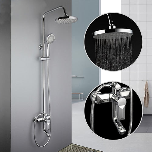 FRAP bathroom shower faucet set bathtub faucets shower mixer tap Bath Shower taps rainfall shower head set mixer torneira|Shower Faucets| - Frontier General Hardware