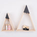 GIANTEX 2pcs/set Home Decor Nordic Style For Baby Room decor Wall Shelf Wood Snow Mountain Shelf Floating Shelf For Kids Room|Decorative Shelves| - Frontier General Hardware