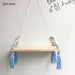 1 Pcs Wall Hanging Decor Swing Shelf Decorative Shelves Room Storage Organization personality Kids Room Wooden Beads Tassel|Decorative Shelves| - Frontier General Hardware