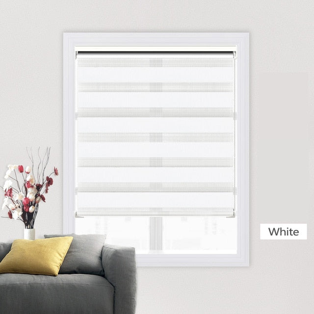 High Quality Zebra Blinds Big Dustproof Cover System day night blinds window bedroom living room Roller Blinds Custom Size|Blinds, Shades & Shutters| - Frontier General Hardware