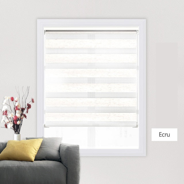 High Quality Zebra Blinds Big Dustproof Cover System day night blinds window bedroom living room Roller Blinds Custom Size|Blinds, Shades & Shutters| - Frontier General Hardware