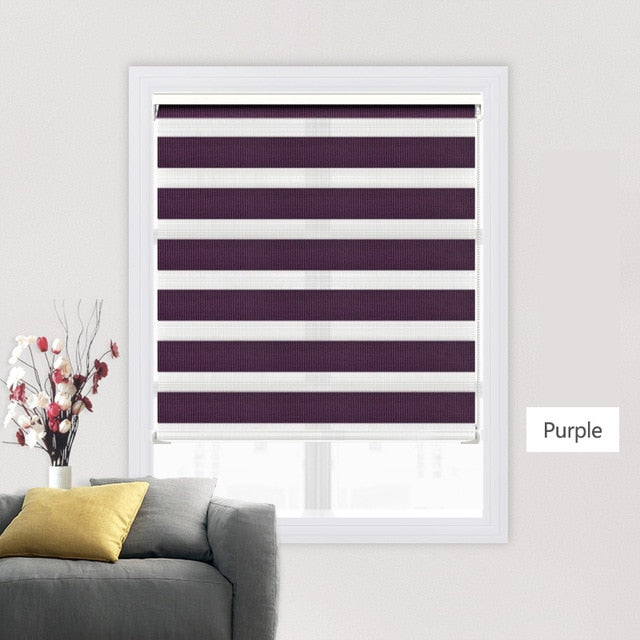 High Quality Zebra Blinds Big Dustproof Cover System day night blinds window bedroom living room Roller Blinds Custom Size|Blinds, Shades & Shutters| - Frontier General Hardware