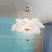 Modern Pure Ostrich Feather Pendant Lights LOFT LED Pendant Lamp Bedroom Decor Living Room Decoration Restaurant Hanging Lamps|Pendant Lights| - Frontier General Hardware