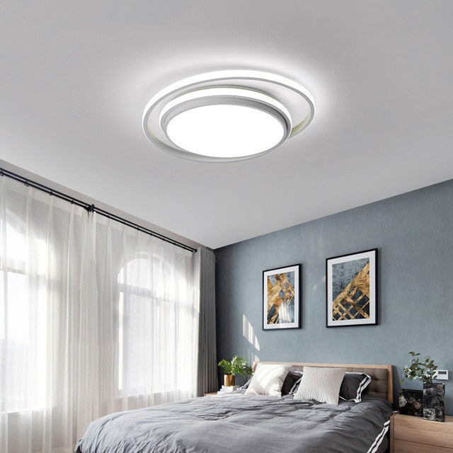 Modern Round LED Chandeliers for Bedroom Living Room Kitchen Lights Hanging Study Gold Ceiling Lamp Home Decoration Luminaria|Pendant Lights| - Frontier General Hardware
