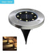 8/10/12LED Solar Power Buried Light Under Ground Lamp Outdoor Path Way Garden Decking White Warm White Light Landscape Lights|Outdoor Landscape Lighting