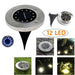 8/10/12LED Solar Power Buried Light Under Ground Lamp Outdoor Path Way Garden Decking White Warm White Light Landscape Lights|Outdoor Landscape Lighting