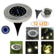 8/10/12LED Solar Power Buried Light Under Ground Lamp Outdoor Path Way Garden Decking White Warm White Light Landscape Lights|Outdoor Landscape Lighting