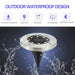 8/10/12LED Solar Power Buried Light Under Ground Lamp Outdoor Path Way Garden Decking White Warm White Light Landscape Lights|Outdoor Landscape Lighting