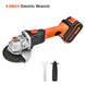 GOXAWEE 20V Cordless Angle Grinder 4000mAh/3000mAh Lithium Ion Electric Angle Cutting Grinding Tool Sanding Machine Power Tool|Grinders