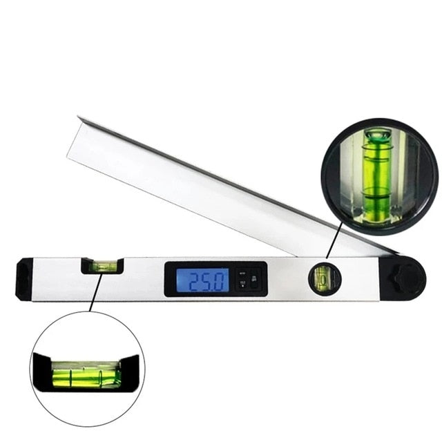 16 Inch Digital Protractor Angle Finder Level With LCD Display 0 To 225 Degree Inclinometer Ruler Frontier General Hardware