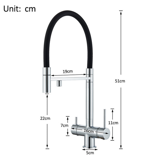 Black Grey Filtered Kitchen Faucet Water Filter Kitchen Faucets Filter Faucet Mixer Water Purification Water Drinking Water Taps Frontier General Hardware