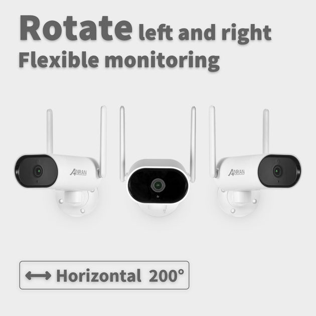 ANRAN 5MP Wireless Pan Tilt Camera Human Detection Tracking Camera Surveillance Security Camera Wifi Outdoor Camera|Surveillance Cameras| - Frontier General Hardware