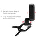 AROMA Digital Guitar Tuner Mini Clip on 360 Rotating LCD High Sensitivity Tuning for Bass Ukulele Guitar Accessories AT 101|Guitar Parts & Accessories - Frontier General Hardware