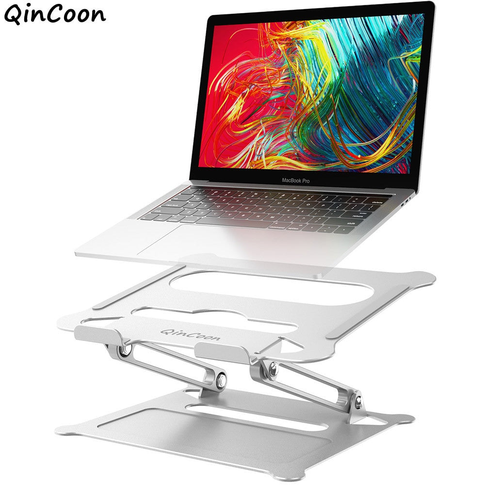 Adjustable Aluminum Laptop Stand Ergonomic Multi Angle Desk Laptop Holder w/Heat Vent for Notebook MacBook Dell HP More 10 17.3"|Laptop Stand - Frontier General Hardware