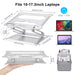 Adjustable Aluminum Laptop Stand Ergonomic Multi Angle Desk Laptop Holder w/Heat Vent for Notebook MacBook Dell HP More 10 17.3"|Laptop Stand - Frontier General Hardware