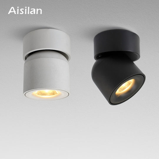 Aisilan Led Surface Mounted Ceiling Downlight Adjustable 90 degrees Nordic Spot light for indoor Foyer,Living Room AC 90 260V|Downlights - Frontier General Hardware