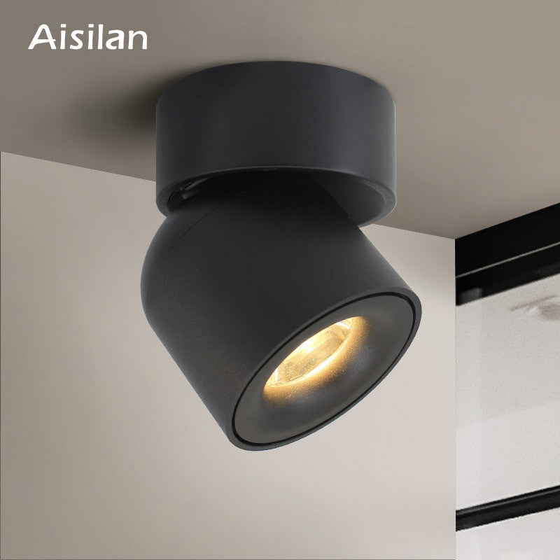 Aisilan Led Surface Mounted Ceiling Downlight Adjustable 90 degrees Nordic Spot light for indoor Foyer,Living Room AC 90 260V|Downlights - Frontier General Hardware