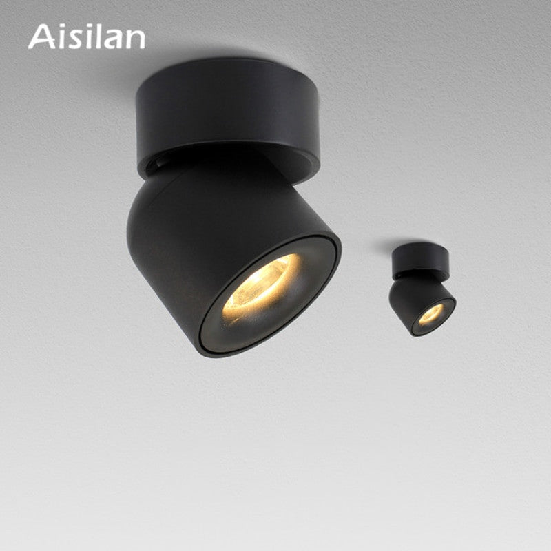 Aisilan Led Surface Mounted Ceiling Downlight Adjustable 90 degrees Nordic Spot light for indoor Foyer,Living Room AC 90 260V|Downlights - Frontier General Hardware