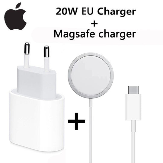Apple MagSafe Wireless 20W Charger For iPhone 14 13 Pro Max Fast Charging Type C For iPhone 8 X 11 12 Mini Quick Magnetic Charge Frontier General Hardware