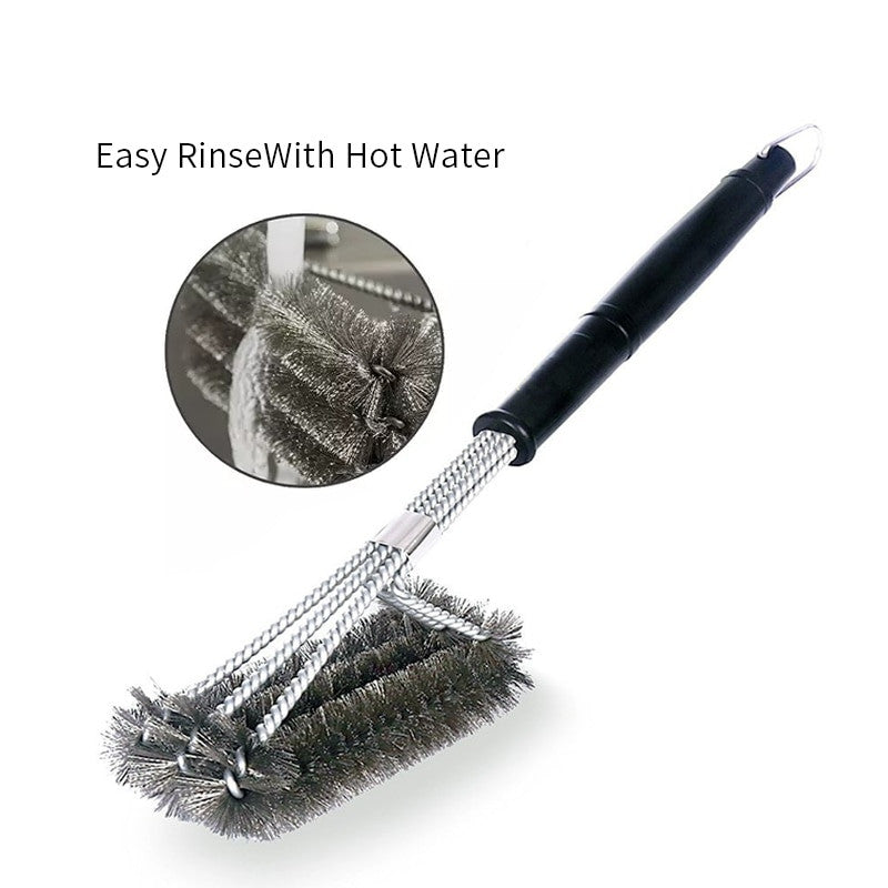 Barbecue Grill Stainless Steel BBQ Brush Wire Bristles Non stick Cleaning Brushes With Handle Remove Stains BBQ Accessories|Cleaning Brushes - Frontier General Hardware